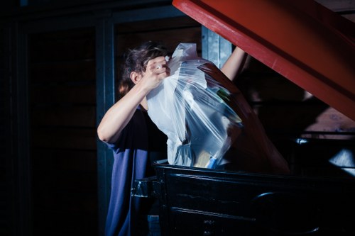 Different types of construction waste materials
